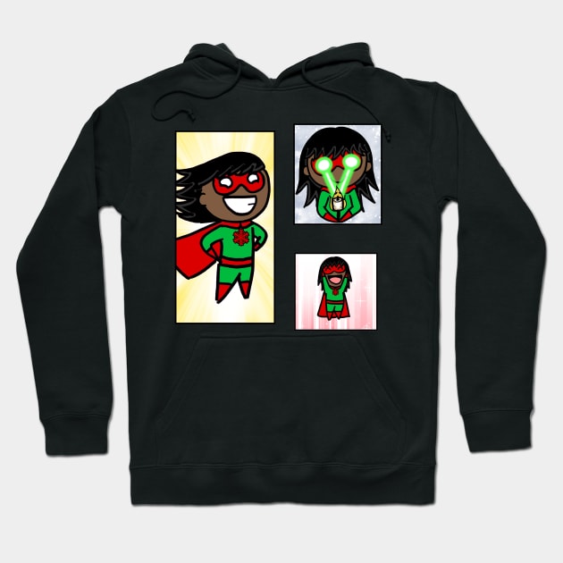 Christmas Superhero Sticker Pack Hoodie by dogbone42